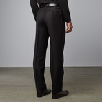 Solid Notch Lapel Suit // Black (US: 36R)