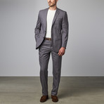 Textured Notch Lapel Suit // Light Grey (US: 38S)