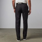Mini Plaid Notch Lapel Suit // Black (US: 40S)
