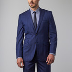 English Laundry // Plaid Peak Lapel Suit // Navy Plaid (US: 36R)