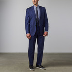 English Laundry // Plaid Peak Lapel Suit // Navy Plaid (US: 36R)