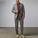 Textured Notch Lapel Suit // Medium Grey (US: 38R)