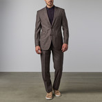 English Laundry // Gingham Plaid Notch Lapel Suit // Grey (US: 36S)