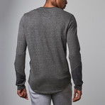 Blue Gear // French Terry Pull Over // Dark Heather Grey + Grey (M)