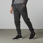 Blue Gear // Fleece Moto Jogger // Dark Grey (L)