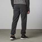 Blue Gear // Cuffed Fleece Moto Jogger // Dark Grey (S)