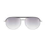 Tod's Aviator // Silver + Blue Accent