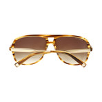 Dsquared2 Aviator // Brown Wood Grain