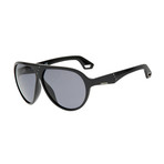 Diesel Aviator // Black (Blue Lenses)