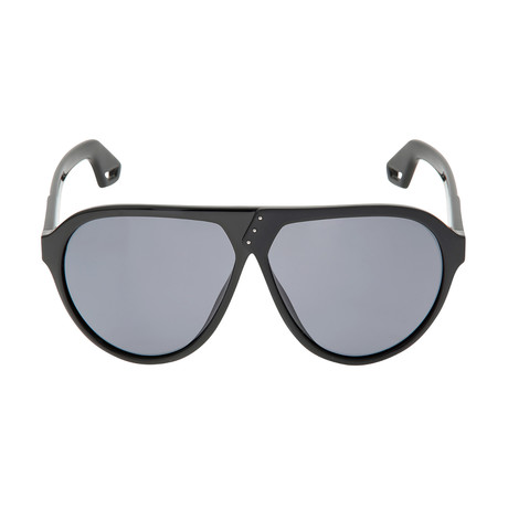 Diesel Aviator // Black (Blue Lenses)