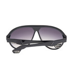 Diesel Aviator // Black (Blue Lenses)