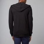 Modal French Terry Zip-Up Hoodie // Black (XL)