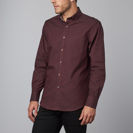 Exeter Button-Up // Red (XS)