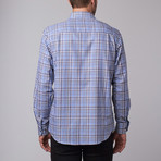 James Tattersall // Picadilly Button-Up // Blue (XS)