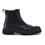 British Passport Shoes // Wing Cap Chelsea Boot // Black (Euro: 40)