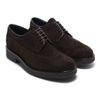 Chunky Suede Wing Cap Derby // Dark Brown (Euro: 40)