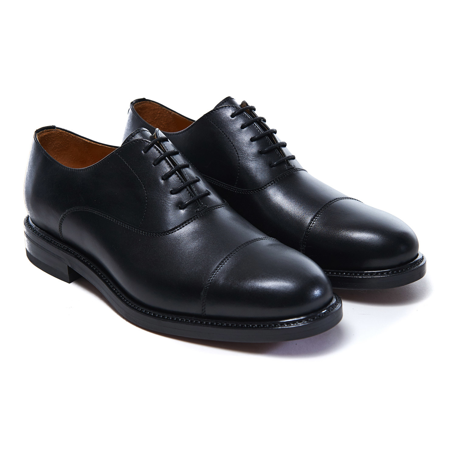 Toe Cap Goodyear Oxford // Black (Euro: 40) - British Passport Shoes ...