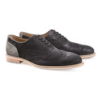JShoes // Charlie Wingtip // Black + Drizzle (US: 8)