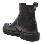 Wing Cap Chelsea Boot // Dark Brown (Euro: 42)