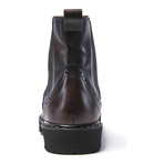 Wing Cap Chelsea Boot // Dark Brown (Euro: 42)