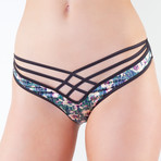 Lotus Petal Brief // Black + Multi (US 4)