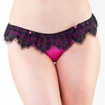 Rosie Brief // Black + Pink (US 4)