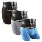 PX Clothing // Trunk Underwear // Black + Charcoal + Lake Blue // Pack of 3 (S)
