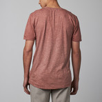 Vince Pocket V-Neck Tee // Peach (XL)