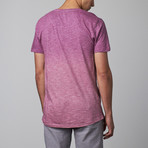 Vince Pocket V-Neck Tee // Pink (L)