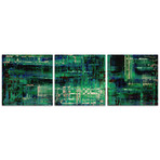 Aporia Blue Triptych (Medium: 12"L x 12"W Panels)