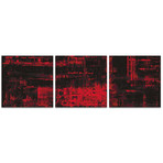 Aporia Red Triptych (Medium: 12"L x 12"W Panels)