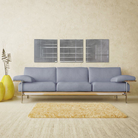 Lattice Triptych (Medium: 12"L x 12"W Panels)