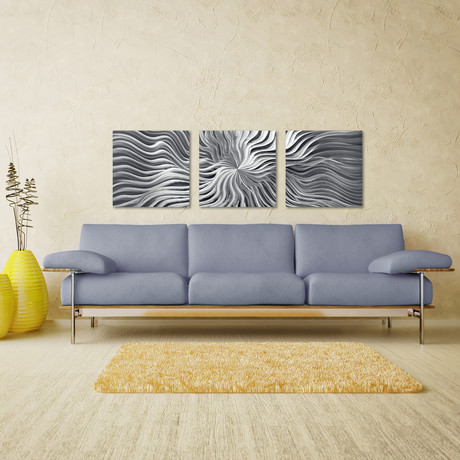Flexure Triptych (Medium: 12"L x 12"W Panels)
