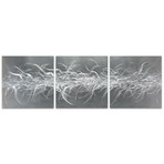 Electric Fields Triptych (Medium: 12"L x 12"W Panels)