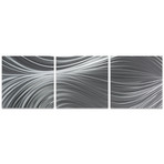 Passing Currents Triptych (Medium: 12"L x 12"W Panels)