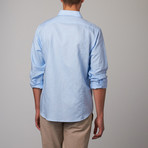 Stitch Trim Long-Sleeve Shirt // Blue (M)