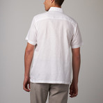 Short-Sleeve Button-Up // White (M)