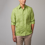 Long-Sleeve Guayabera // Lime (XL)