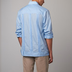Long-Sleeve Guayabera // Light Blue (M)
