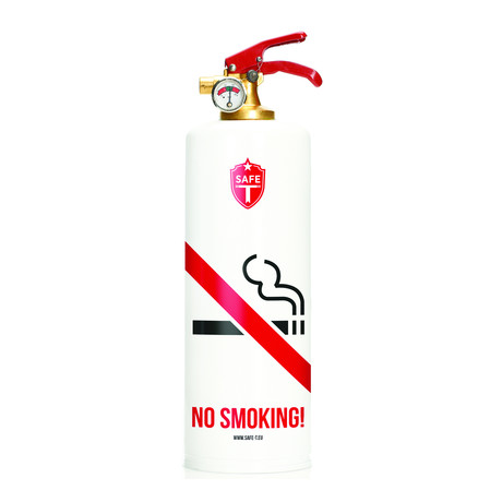 Safe-T Designer Fire Extinguisher // No Smoking