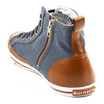 Burnetie Shoes // High Top Vintage // Blue (US: 9)