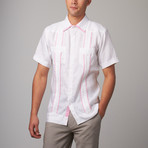Checker Short-Sleeve Guayabera // White (S)