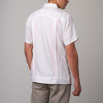 Checker Short-Sleeve Guayabera // White (S)