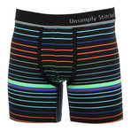 Unsimply Stitched // Electric Lights Boxer Brief // Black (L(36"-38"))