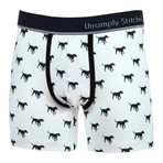 Unsimply Stitched // Dogs Boxer Brief // White (XL)