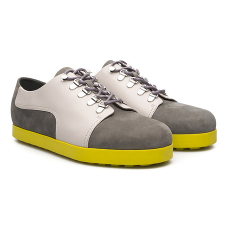Beluga Low-Top Sneaker // Grey + Yellow (Euro: 40)