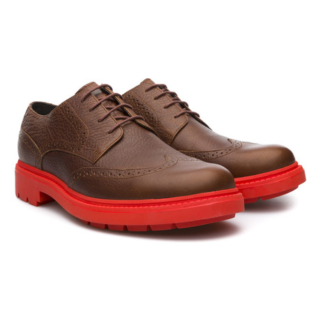 Hardwood Wing-Tip Lug Derby // Brown (Euro: 45)