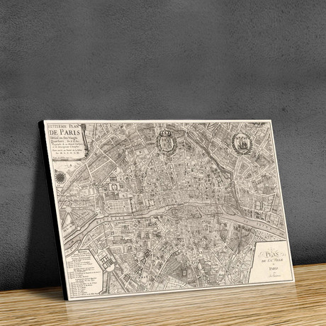 Plan de la Ville de Paris (17"W x 11"H // Paper)