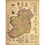 Home Rule Map of Ireland (18"W x 24"H // Paper)