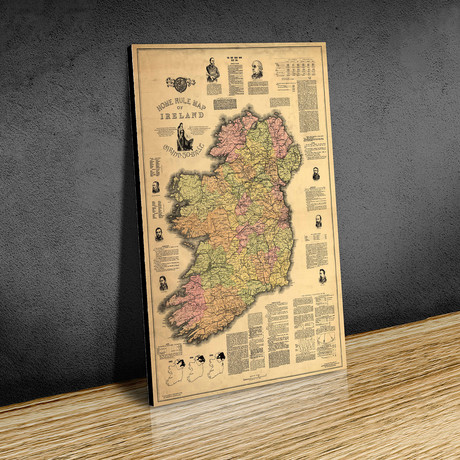 Home Rule Map of Ireland (18"W x 24"H // Paper)